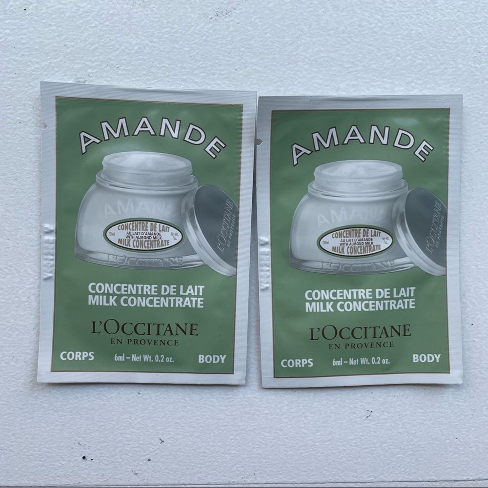 Loccitane Milk Concentrate Samples